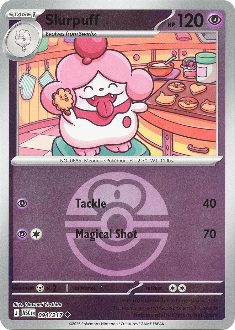 Slurpuff (094/217) (Love Ball) [Mega Evolution: Ascended Heroes] | Exor Games Summserside