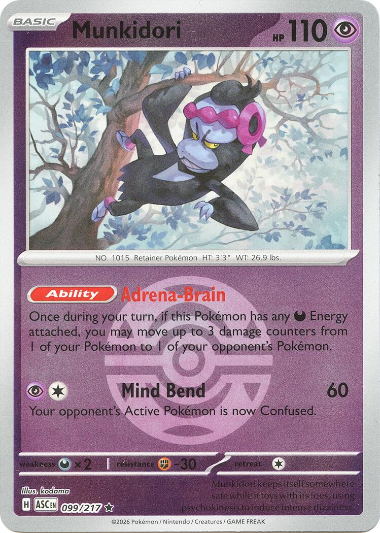Munkidori (099/217) (Dusk Ball) [Mega Evolution: Ascended Heroes] | Exor Games Summserside