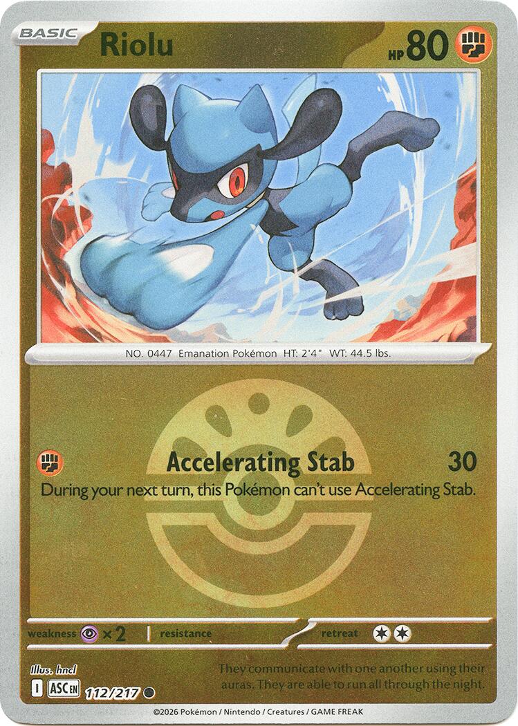 Riolu (112/217) (Friend Ball) [Mega Evolution: Ascended Heroes] | Exor Games Summserside