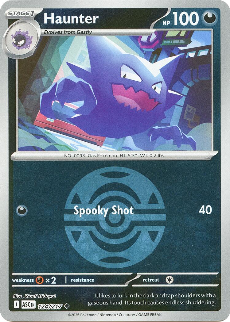 Haunter (124/217) (Dusk Ball) [Mega Evolution: Ascended Heroes] | Exor Games Summserside