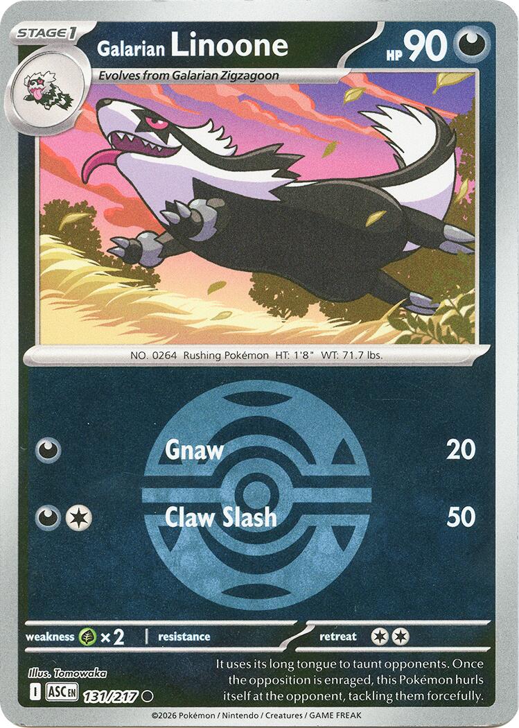 Galarian Linoone (131/217) (Dusk Ball) [Mega Evolution: Ascended Heroes] | Exor Games Summserside