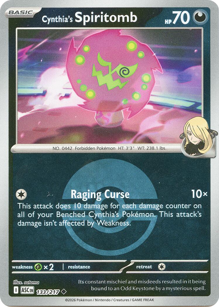 Cynthia's Spiritomb (133/217) (Poke Ball) [Mega Evolution: Ascended Heroes] | Exor Games Summserside