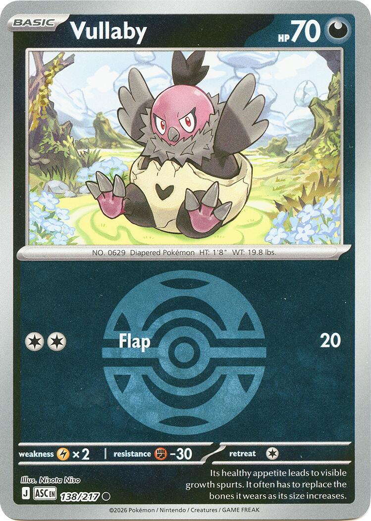 Vullaby (138/217) (Dusk Ball) [Mega Evolution: Ascended Heroes] | Exor Games Summserside