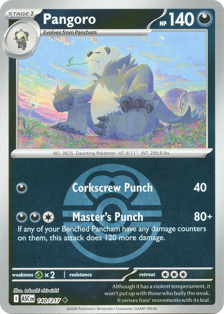 Pangoro (140/217) (Love Ball) [Mega Evolution: Ascended Heroes] | Exor Games Summserside