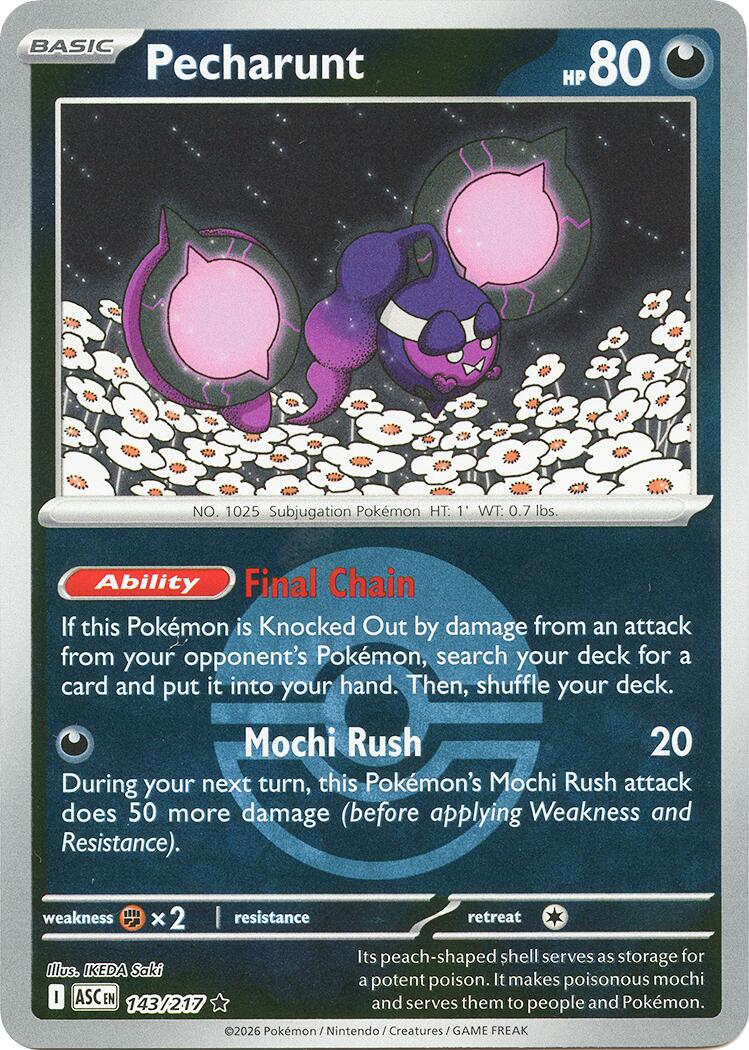 Pecharunt (143/217) (Poke Ball) [Mega Evolution: Ascended Heroes] | Exor Games Summserside