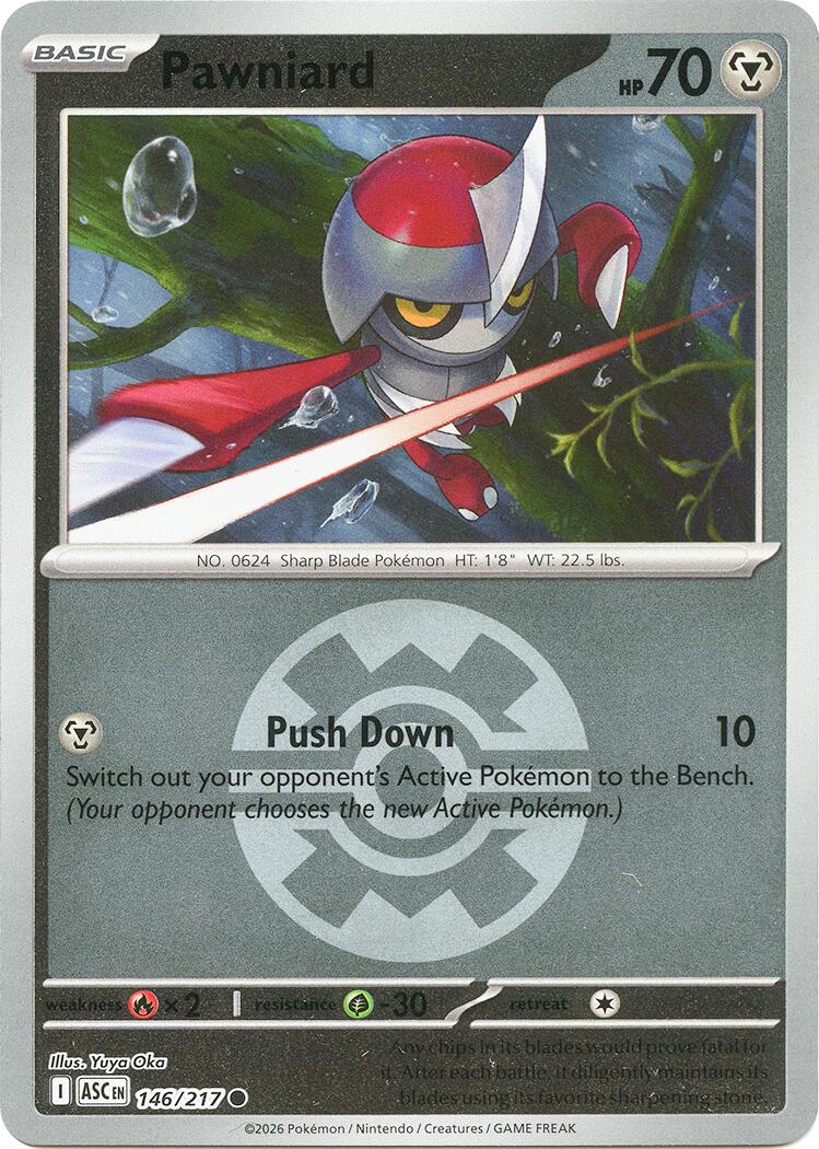 Pawniard (146/217) (Quick Ball) [Mega Evolution: Ascended Heroes] | Exor Games Summserside