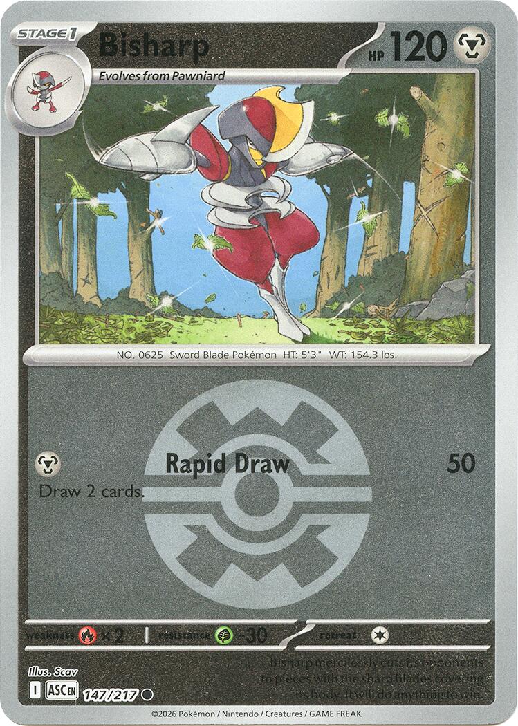 Bisharp (147/217) (Quick Ball) [Mega Evolution: Ascended Heroes] | Exor Games Summserside