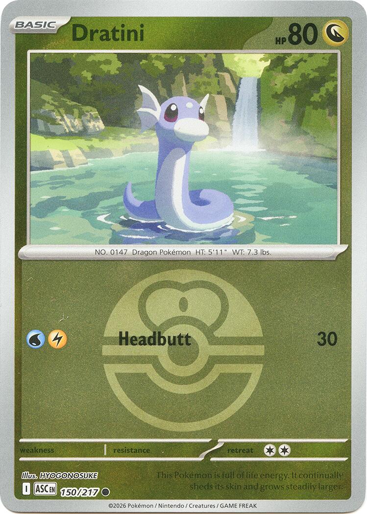 Dratini (150/217) (Love Ball) [Mega Evolution: Ascended Heroes] | Exor Games Summserside