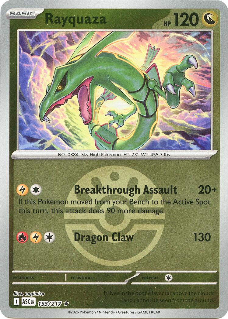 Rayquaza (153/217) (Friend Ball) [Mega Evolution: Ascended Heroes] | Exor Games Summserside