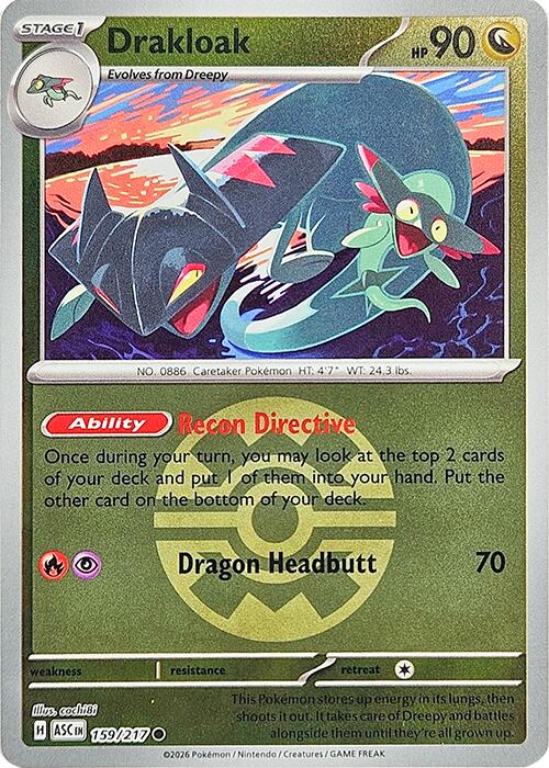 Drakloak (159/217) (Quick Ball) [Mega Evolution: Ascended Heroes] | Exor Games Summserside