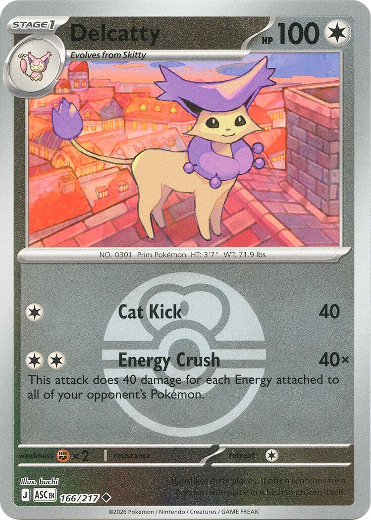 Delcatty (166/217) (Love Ball) [Mega Evolution: Ascended Heroes] | Exor Games Summserside