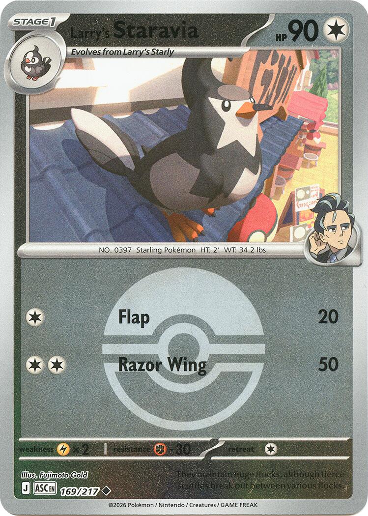 Larry's Staravia (169/217) (Poke Ball) [Mega Evolution: Ascended Heroes] | Exor Games Summserside