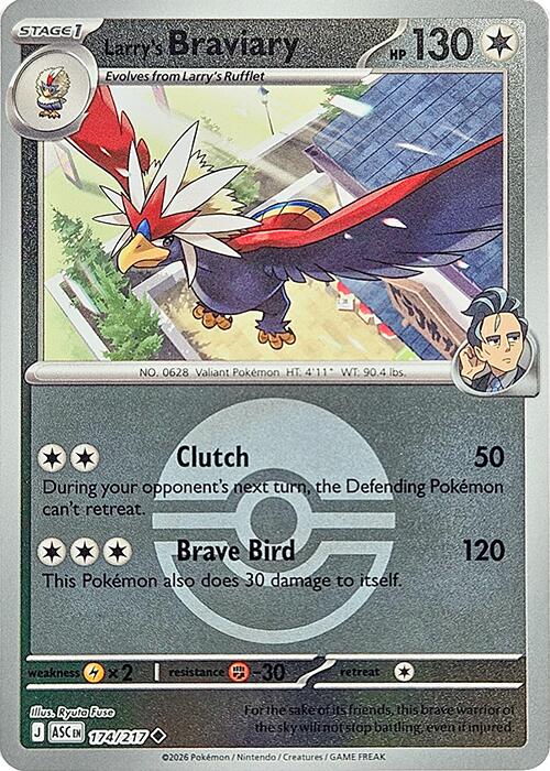 Larry's Braviary (174/217) (Poke Ball) [Mega Evolution: Ascended Heroes] | Exor Games Summserside