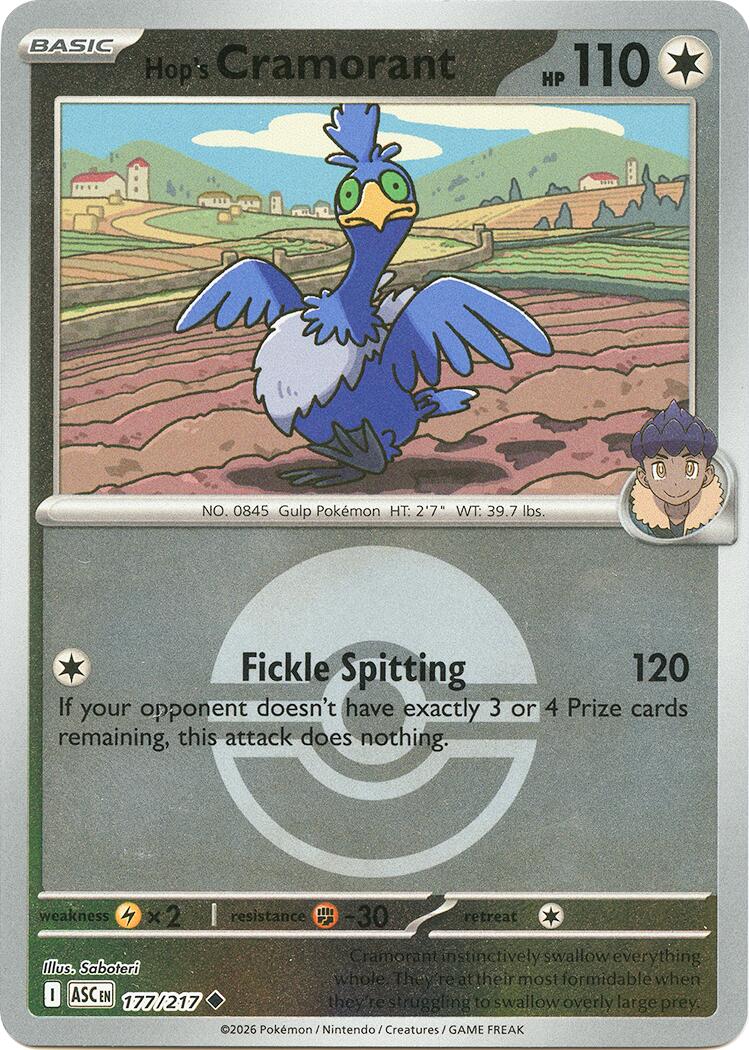 Hop's Cramorant (177/217) (Poke Ball) [Mega Evolution: Ascended Heroes] | Exor Games Summserside