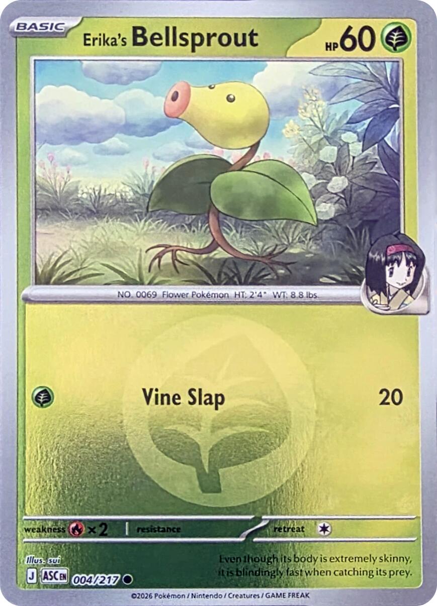 Erika's Bellsprout (004/217) (Energy Symbol Pattern) [Mega Evolution: Ascended Heroes] | Exor Games Summserside