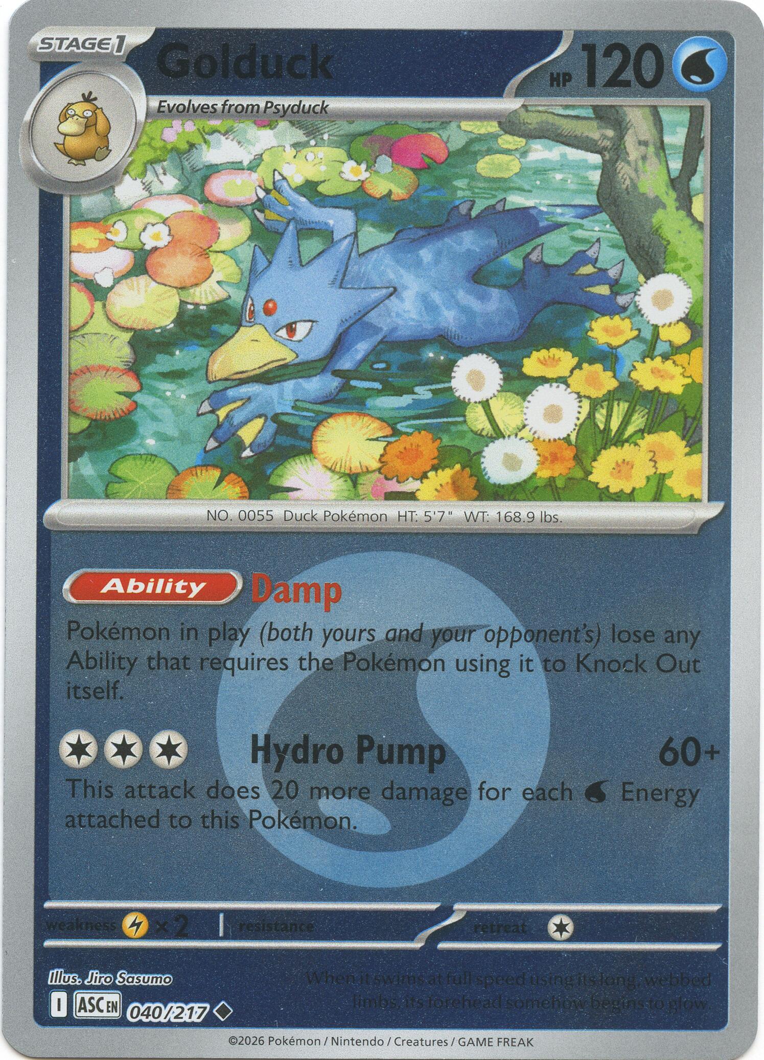 Golduck (040/217) (Energy Symbol Pattern) [Mega Evolution: Ascended Heroes] | Exor Games Summserside