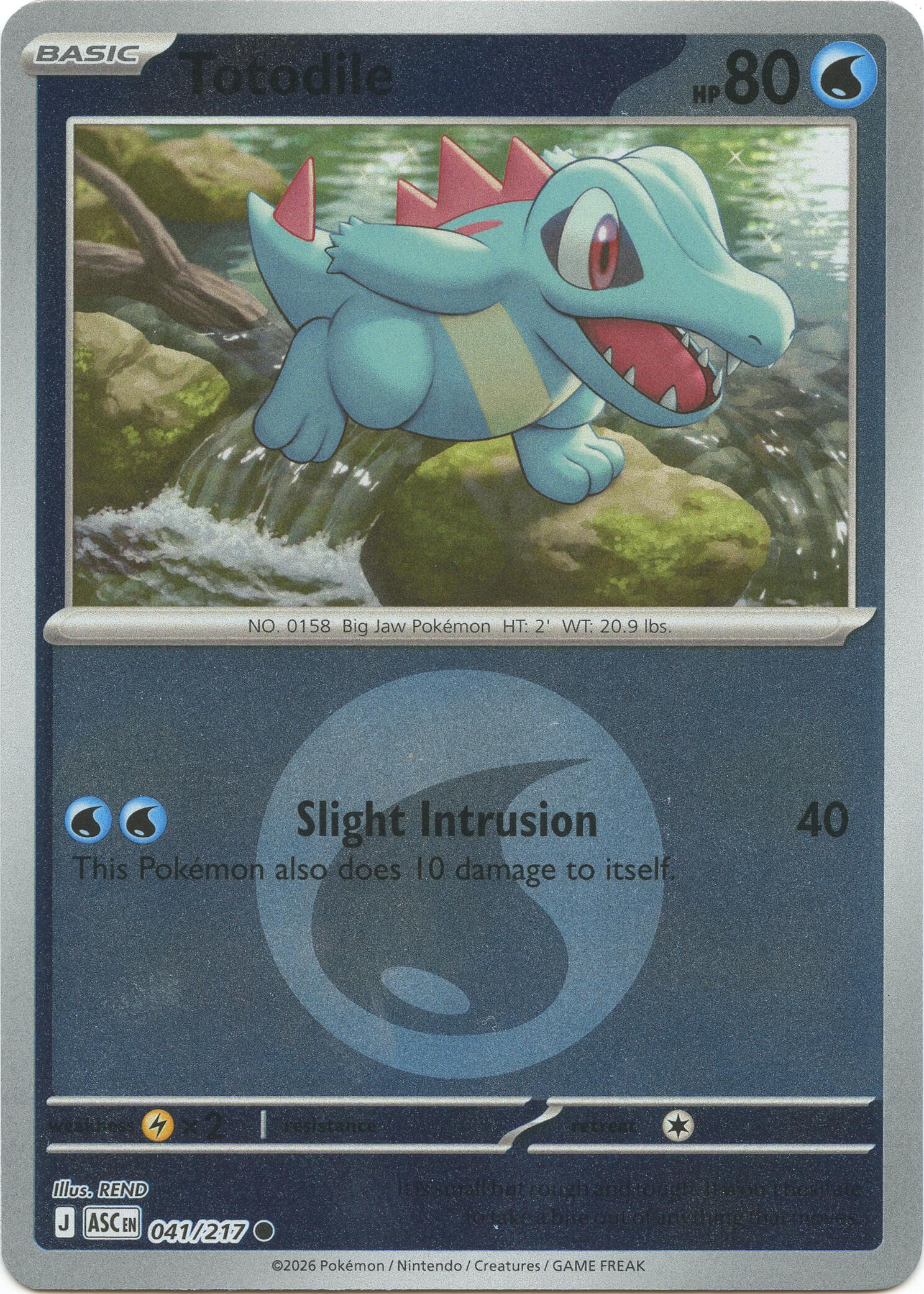 Totodile (041/217) (Energy Symbol Pattern) [Mega Evolution: Ascended Heroes] | Exor Games Summserside