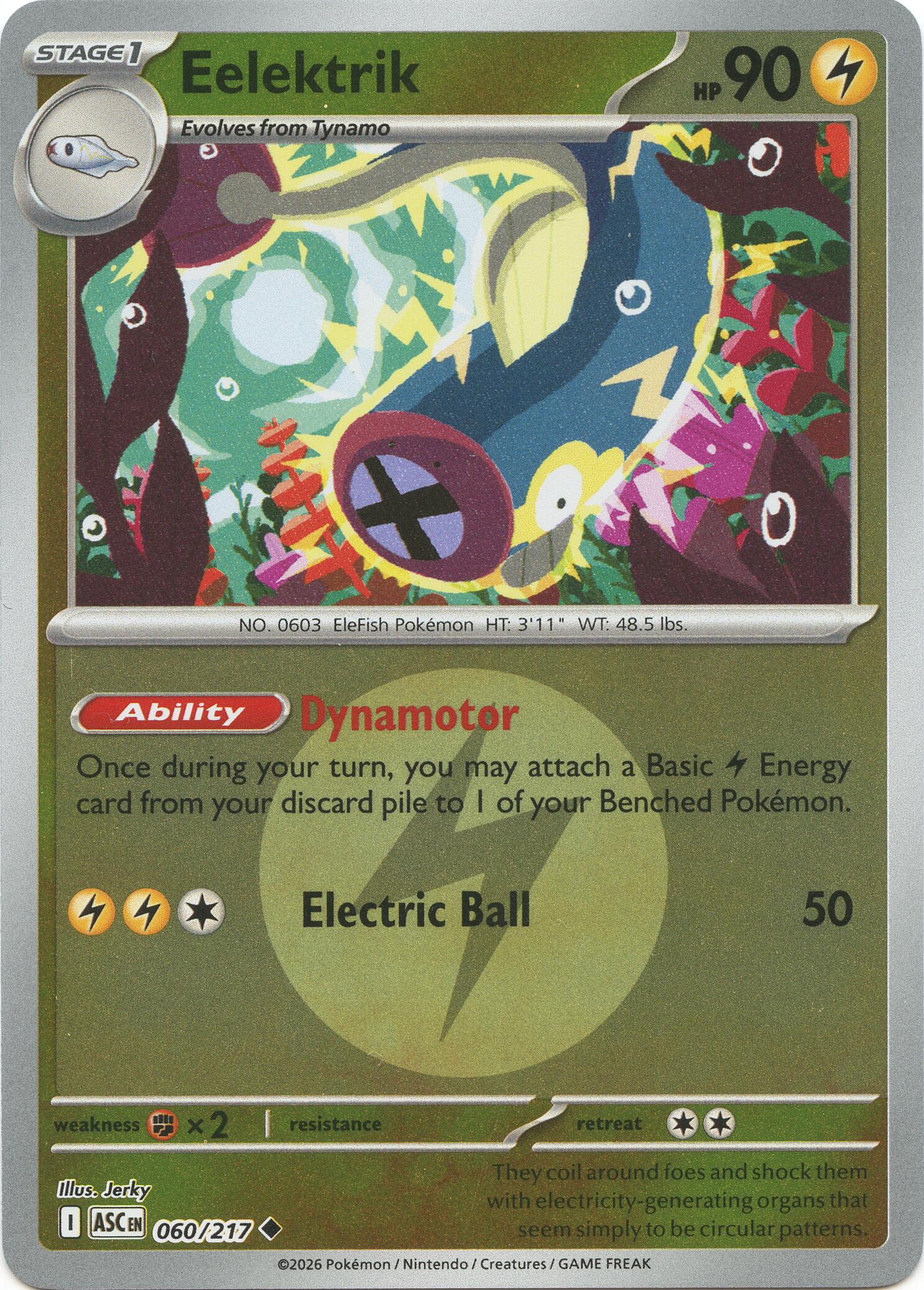 Eelektrik (060/217) (Energy Symbol Pattern) [Mega Evolution: Ascended Heroes] | Exor Games Summserside