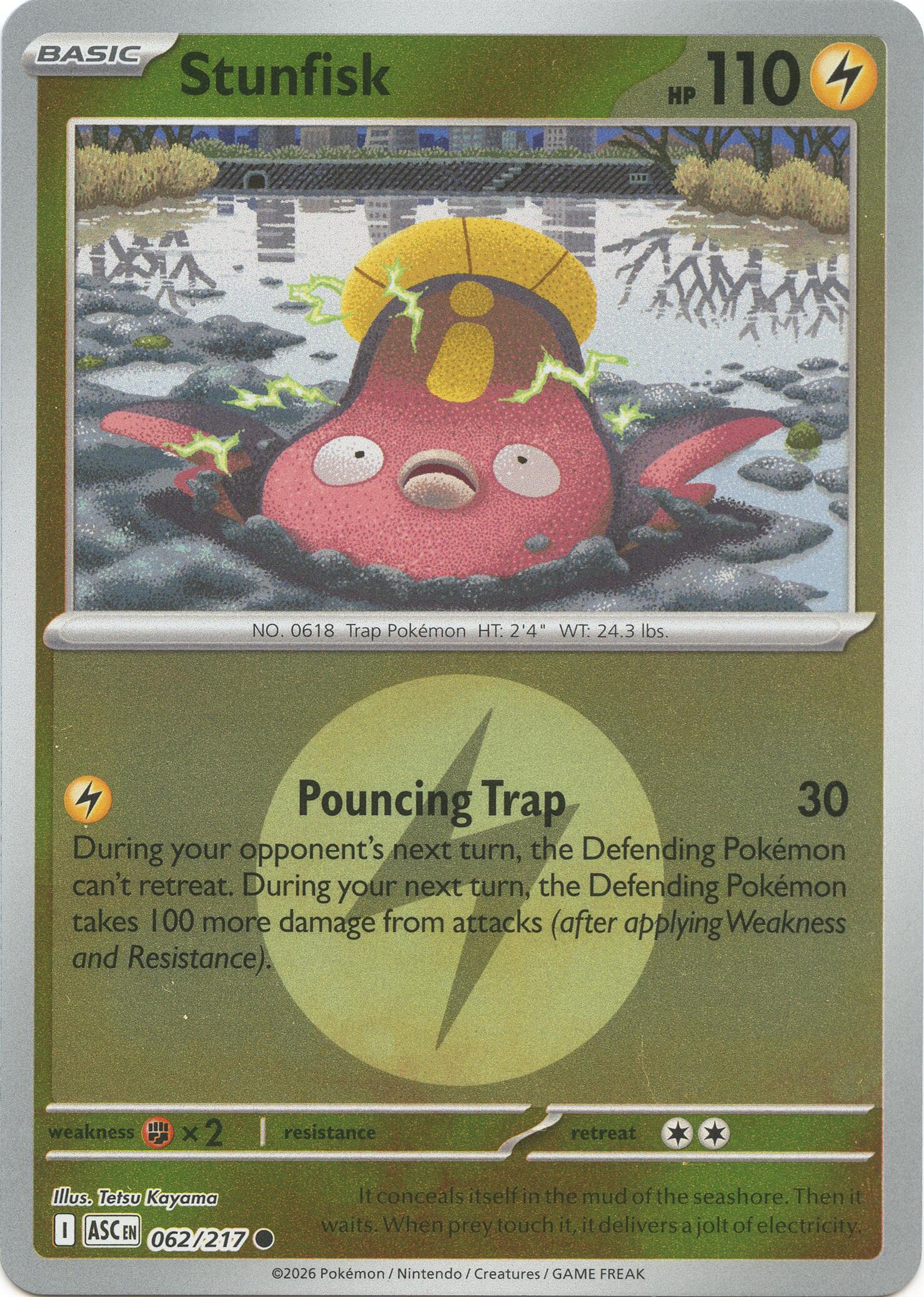 Stunfisk (062/217) (Energy Symbol Pattern) [Mega Evolution: Ascended Heroes] | Exor Games Summserside