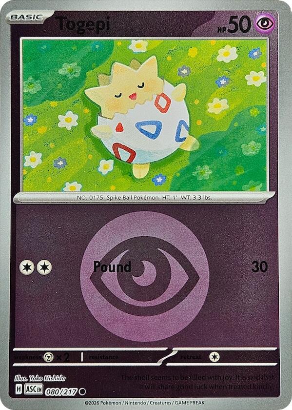 Togepi (080/217) (Energy Symbol Pattern) [Mega Evolution: Ascended Heroes] | Exor Games Summserside