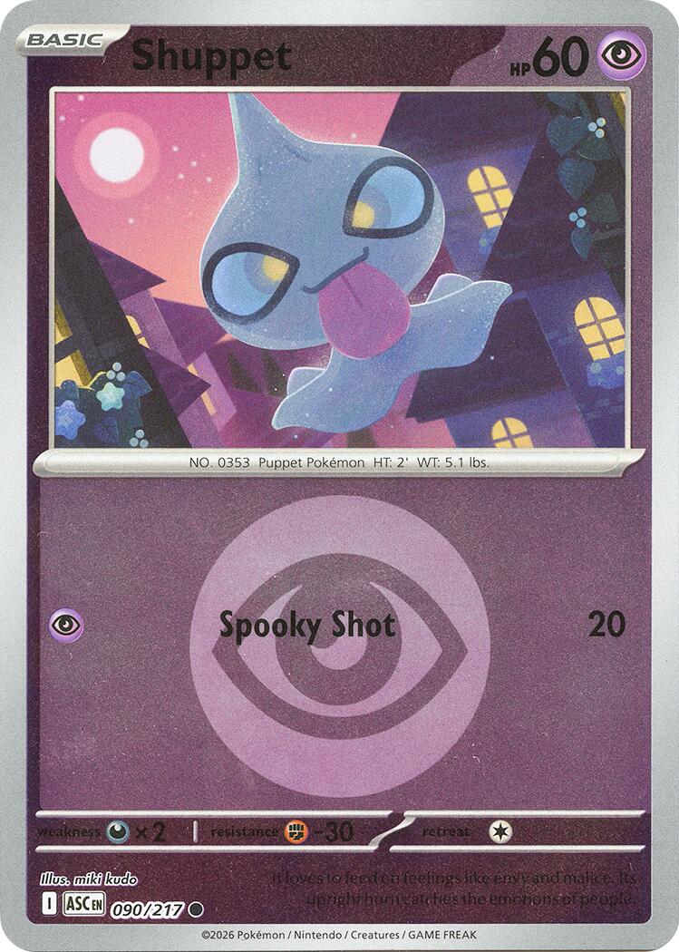 Shuppet (090/217) (Energy Symbol Pattern) [Mega Evolution: Ascended Heroes] | Exor Games Summserside