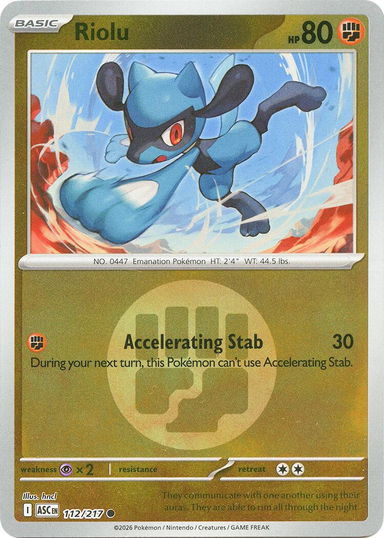 Riolu (112/217) (Energy Symbol Pattern) [Mega Evolution: Ascended Heroes] | Exor Games Summserside