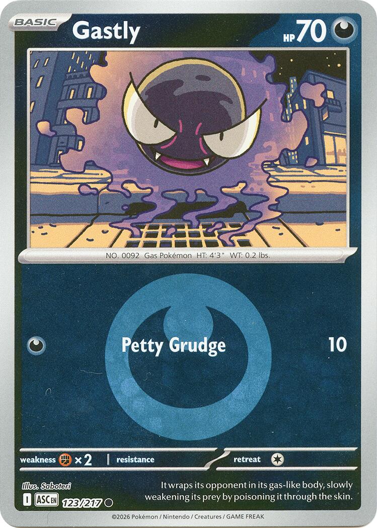 Gastly (123/217) (Energy Symbol Pattern) [Mega Evolution: Ascended Heroes] | Exor Games Summserside