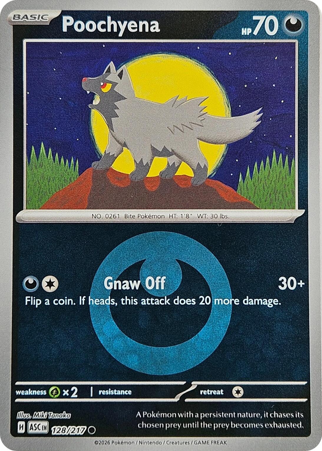 Poochyena (128/217) (Energy Symbol Pattern) [Mega Evolution: Ascended Heroes] | Exor Games Summserside