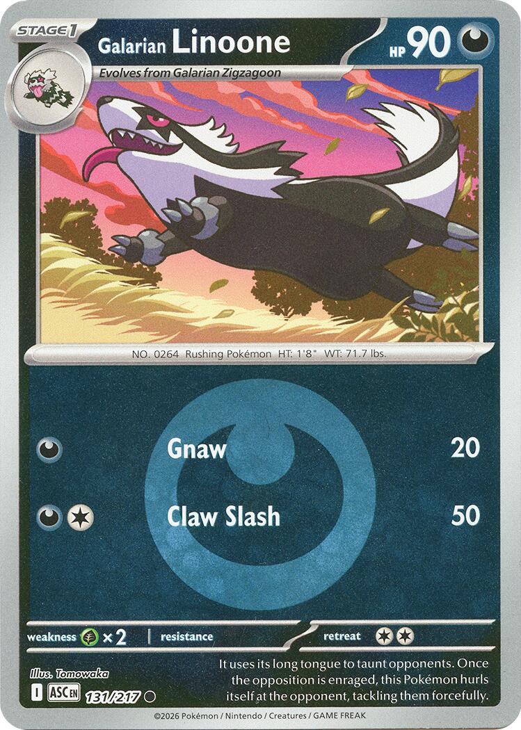 Galarian Linoone (131/217) (Energy Symbol Pattern) [Mega Evolution: Ascended Heroes] | Exor Games Summserside