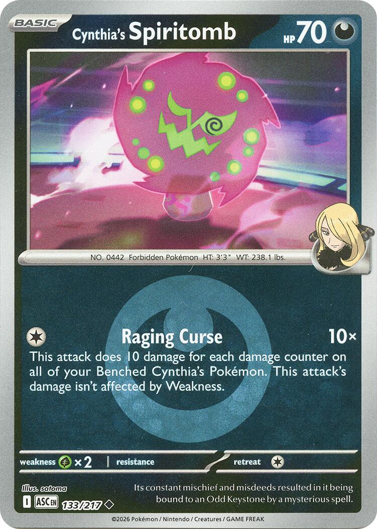 Cynthia's Spiritomb (133/217) (Energy Symbol Pattern) [Mega Evolution: Ascended Heroes] | Exor Games Summserside