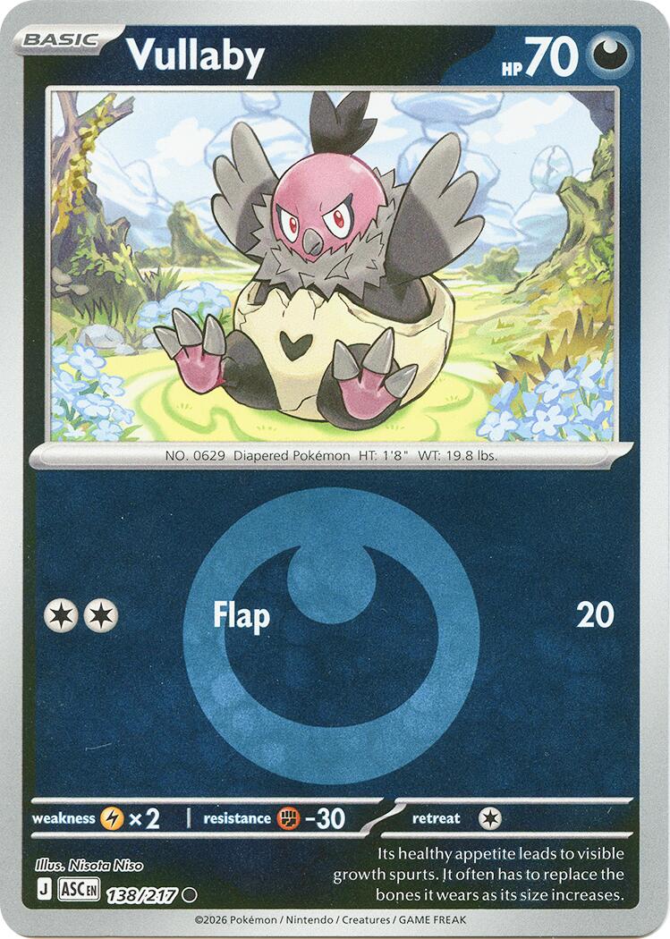 Vullaby (138/217) (Energy Symbol Pattern) [Mega Evolution: Ascended Heroes] | Exor Games Summserside