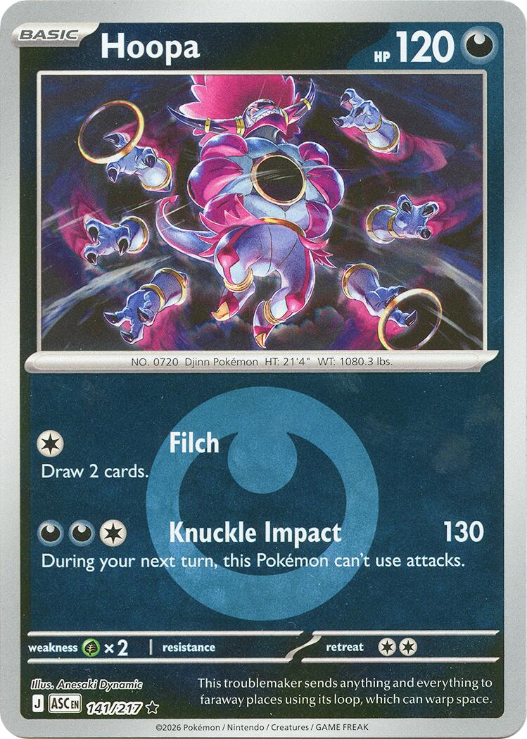 Hoopa (141/217) (Energy Symbol Pattern) [Mega Evolution: Ascended Heroes] | Exor Games Summserside