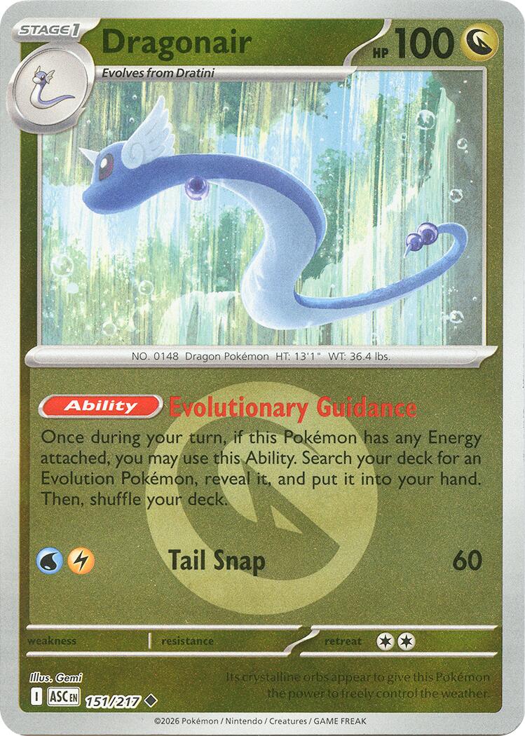 Dragonair (151/217) (Energy Symbol Pattern) [Mega Evolution: Ascended Heroes] | Exor Games Summserside