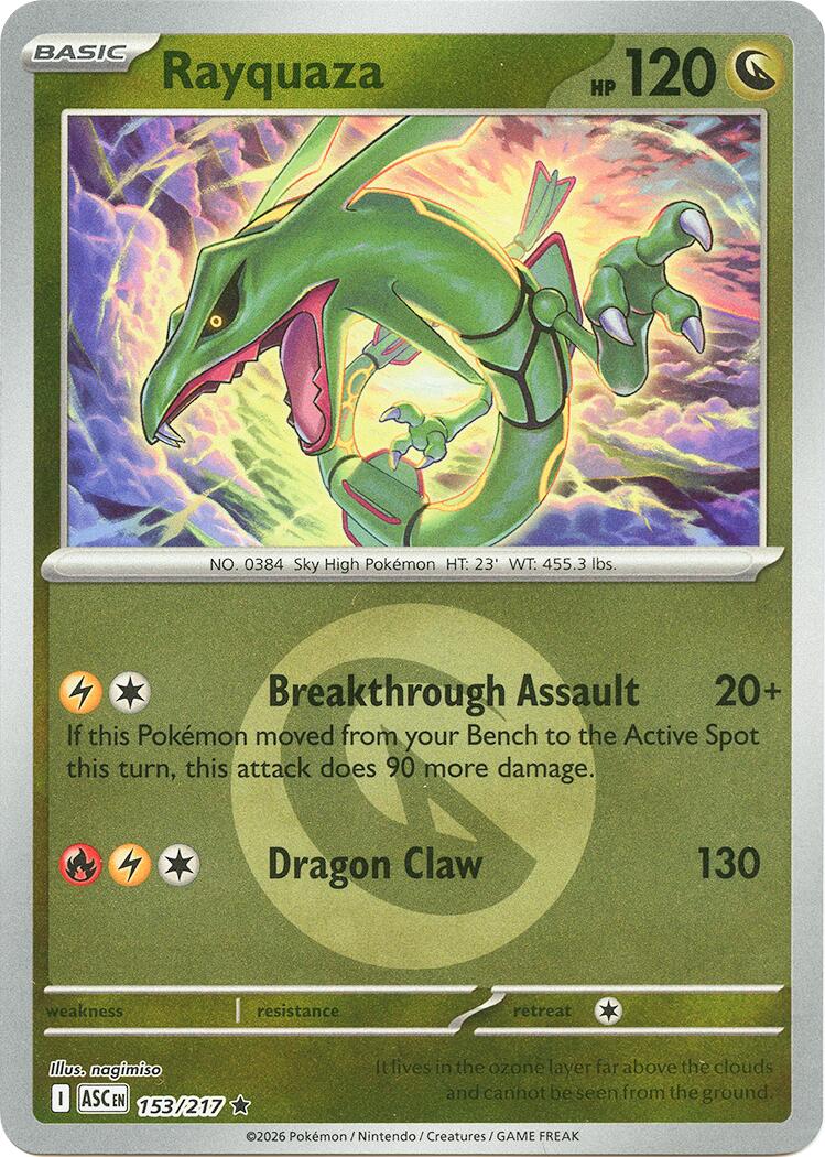 Rayquaza (153/217) (Energy Symbol Pattern) [Mega Evolution: Ascended Heroes] | Exor Games Summserside
