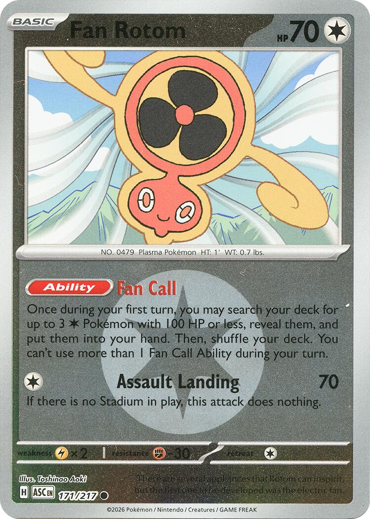 Fan Rotom (171/217) (Energy Symbol Pattern) [Mega Evolution: Ascended Heroes] | Exor Games Summserside