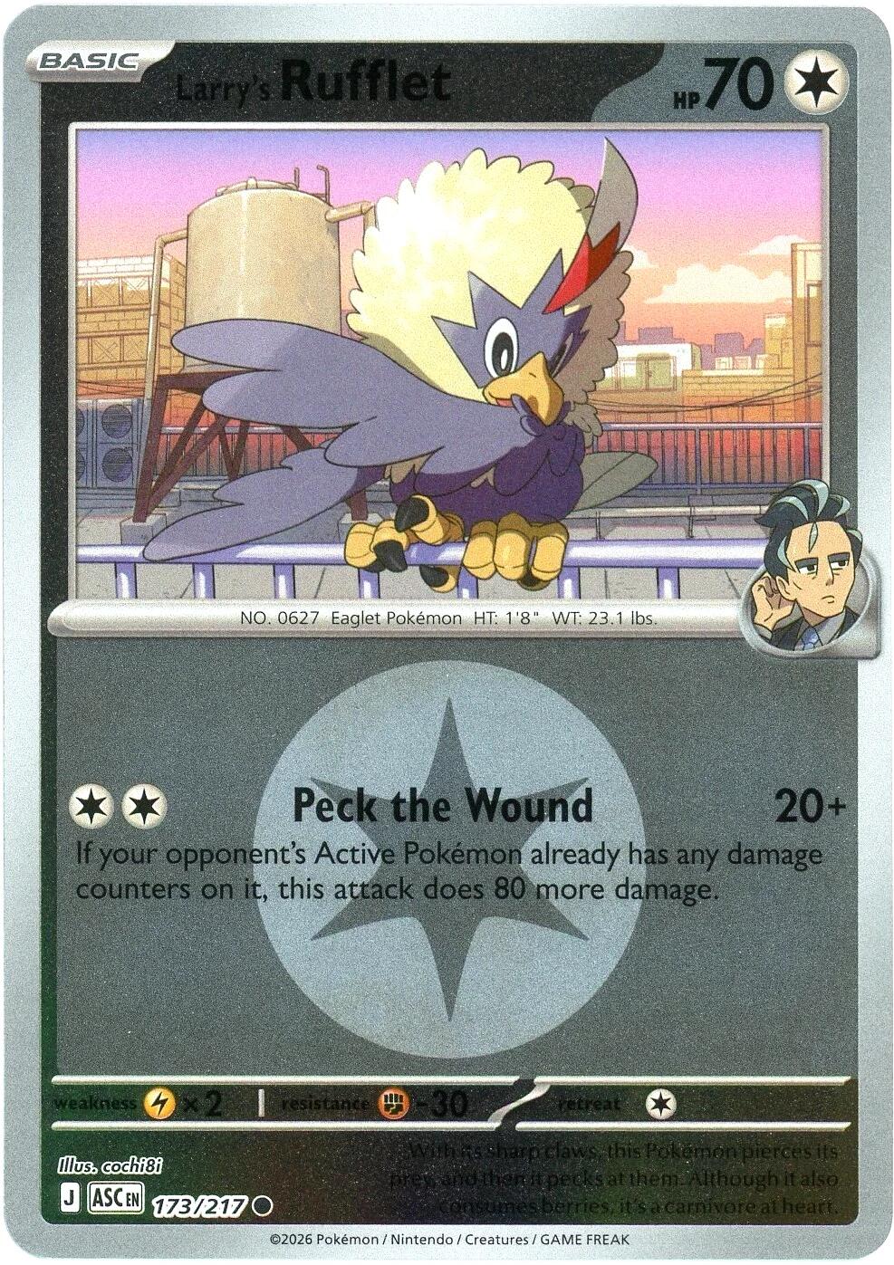 Larry's Rufflet (173/217) (Energy Symbol Pattern) [Mega Evolution: Ascended Heroes] | Exor Games Summserside