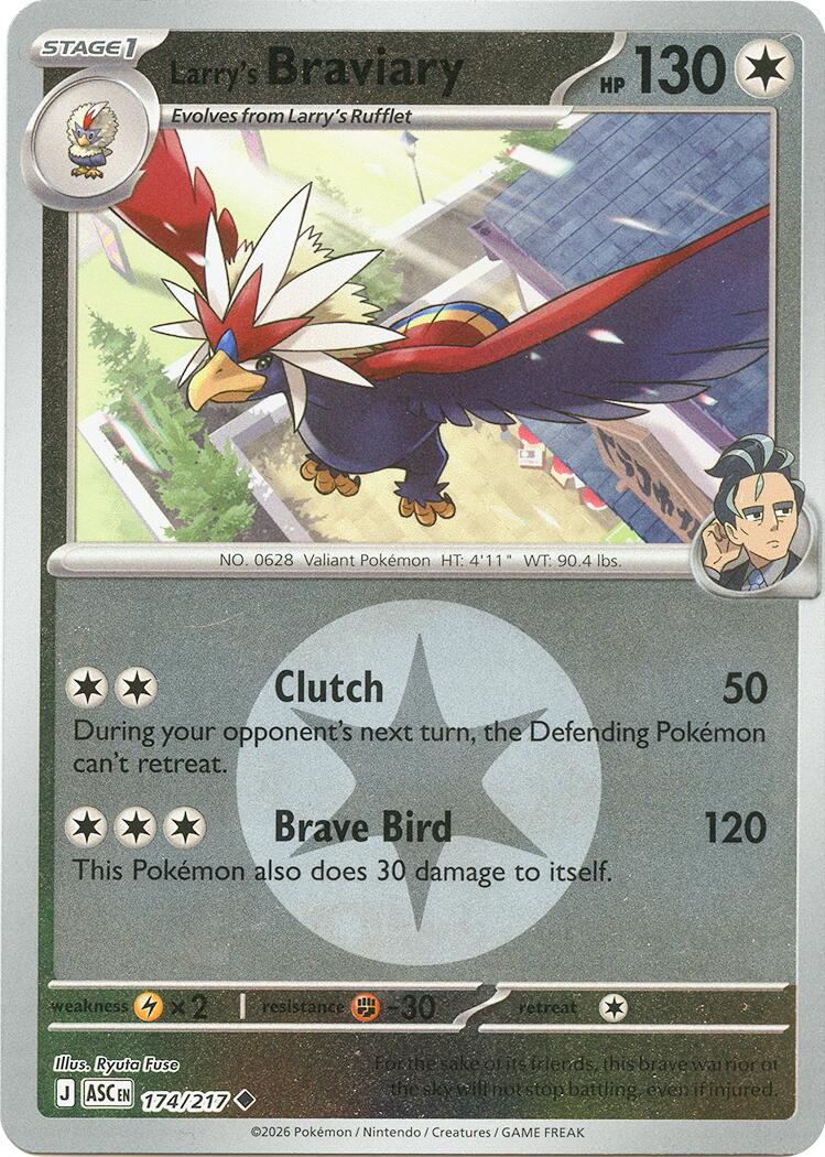 Larry's Braviary (174/217) (Energy Symbol Pattern) [Mega Evolution: Ascended Heroes] | Exor Games Summserside