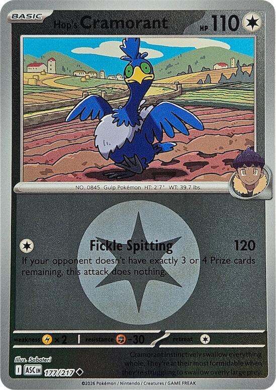 Hop's Cramorant (177/217) (Energy Symbol Pattern) [Mega Evolution: Ascended Heroes] | Exor Games Summserside