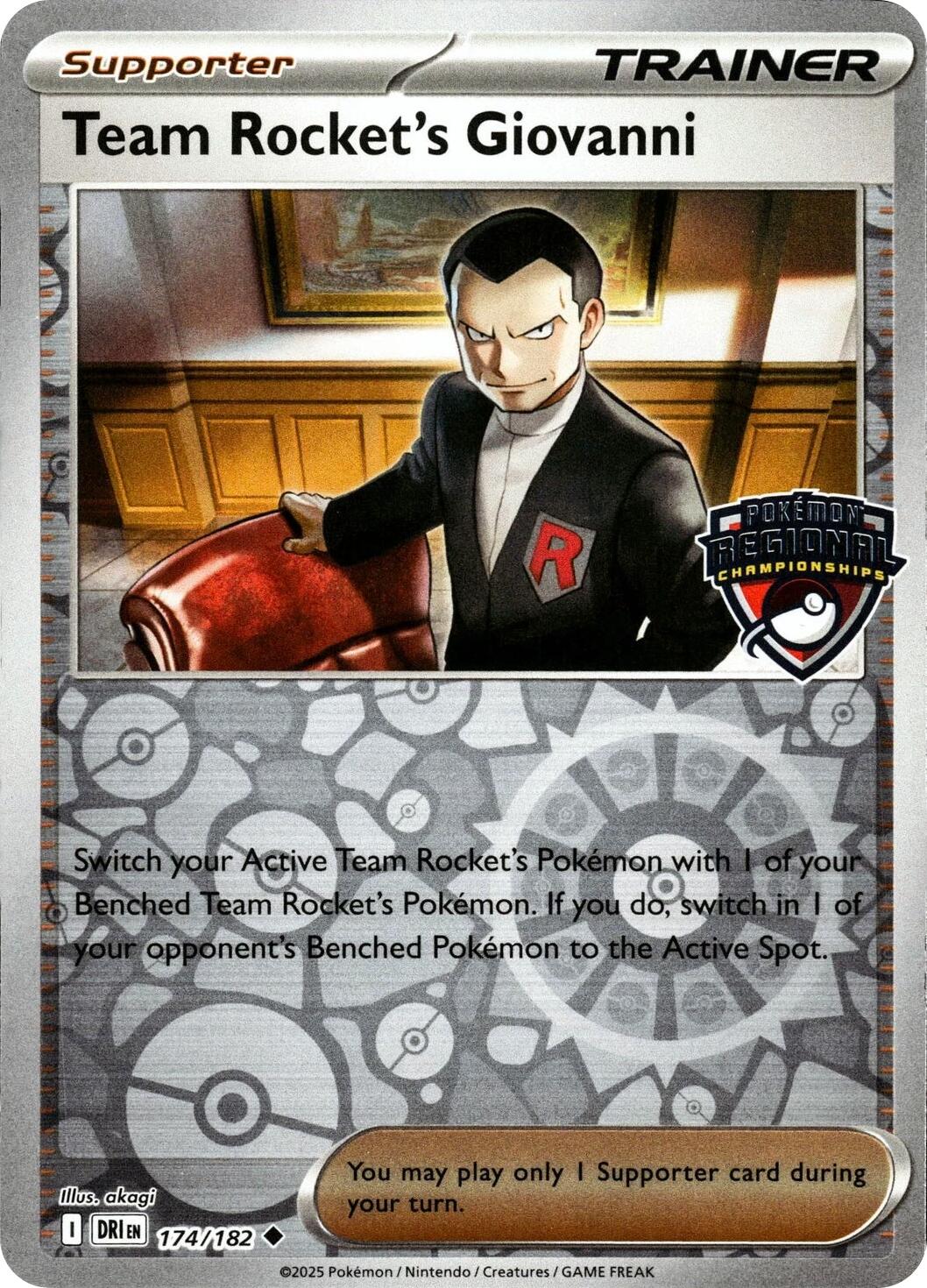 Team Rocket's Giovanni (174/182) [League & Championship Cards] | Exor Games Summserside