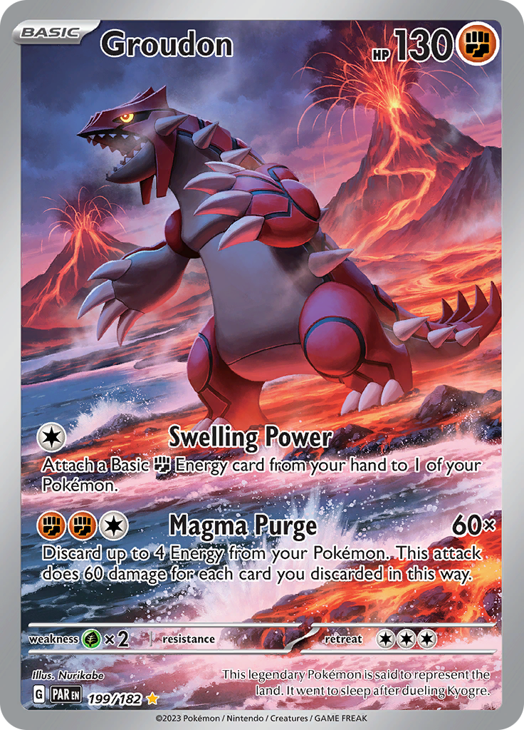 Groudon (199/182) [Scarlet & Violet: Paradox Rift] | Exor Games Summserside