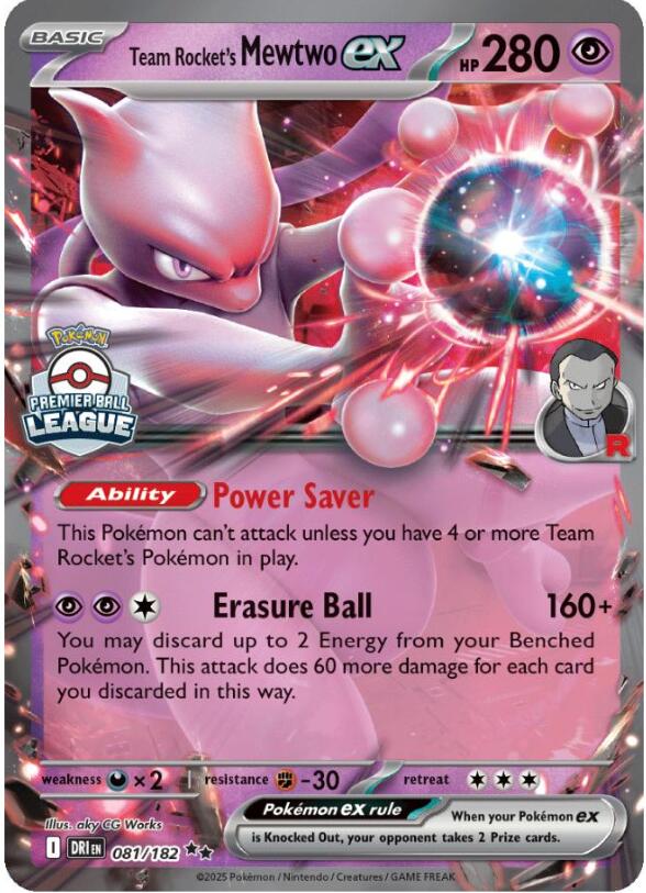 Team Rocket's Mewtwo ex (081/182) [League & Championship Cards] | Exor Games Summserside
