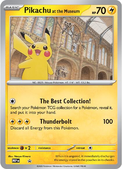 Pikachu at the Museum [Mega Evolution Promo] | Exor Games Summserside