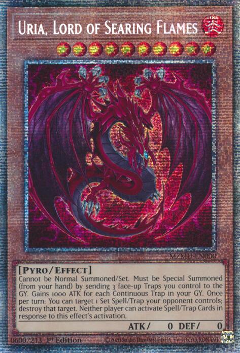 Uria, Lord of Searing Flames (Starlight Rare) [MZMU-EN000] Starlight Rare | Exor Games Summserside