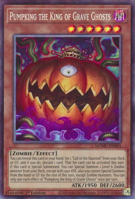 Pumpking the King of Grave Ghosts (Collector's Rare) [MZMU-EN001] Collector's Rare | Exor Games Summserside