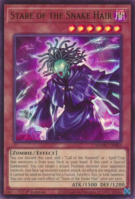 Stare of the Snake Hair [MZMU-EN003] Ultra Rare | Exor Games Summserside