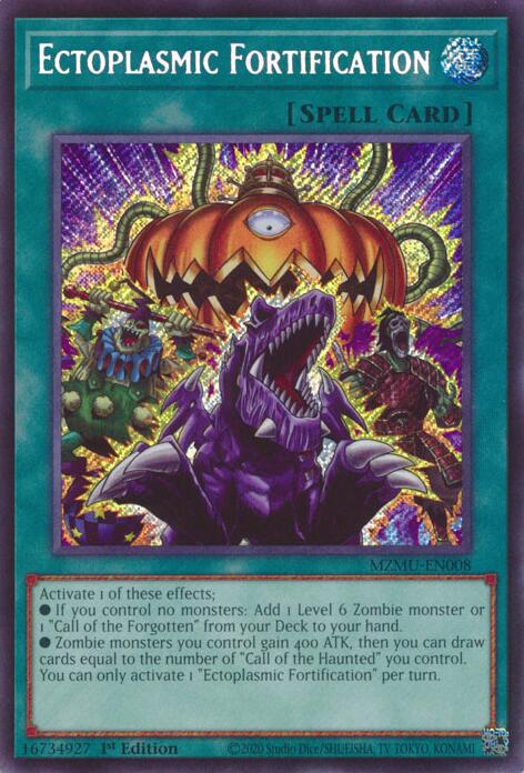 Ectoplasmic Fortification [MZMU-EN008] Secret Rare | Exor Games Summserside