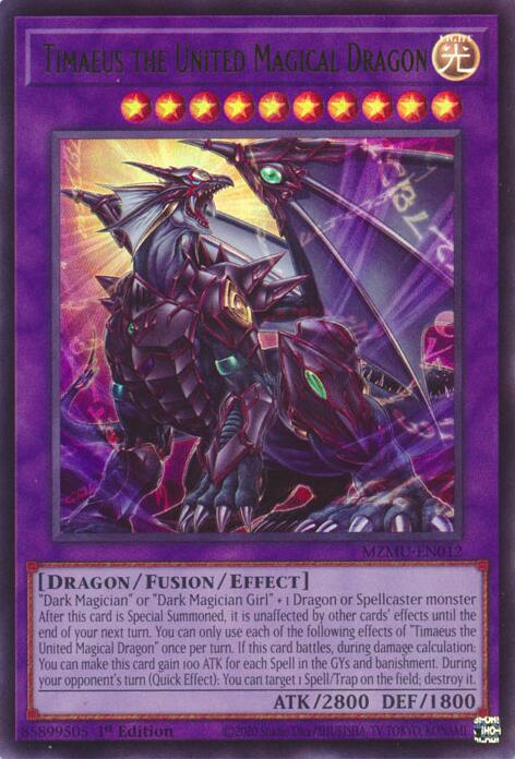 Timaeus the United Magical Dragon [MZMU-EN012] Ultra Rare | Exor Games Summserside