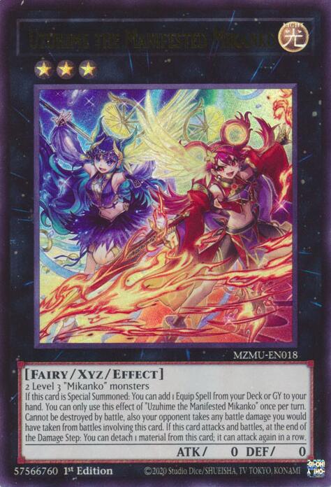 Uzuhime the Manifested Mikanko [MZMU-EN018] Ultra Rare | Exor Games Summserside