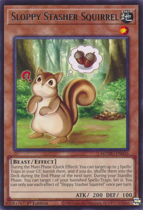 Sloppy Stasher Squirrel [MZMU-EN036] Rare | Exor Games Summserside