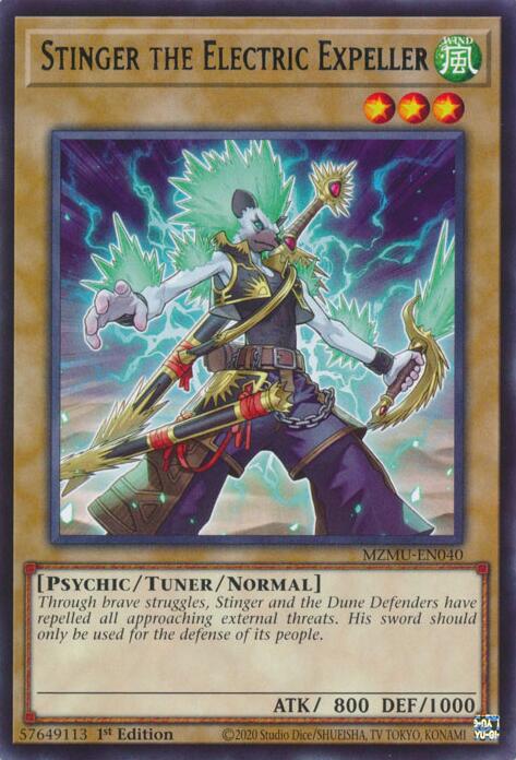 Stinger the Electric Expeller [MZMU-EN040] Rare | Exor Games Summserside